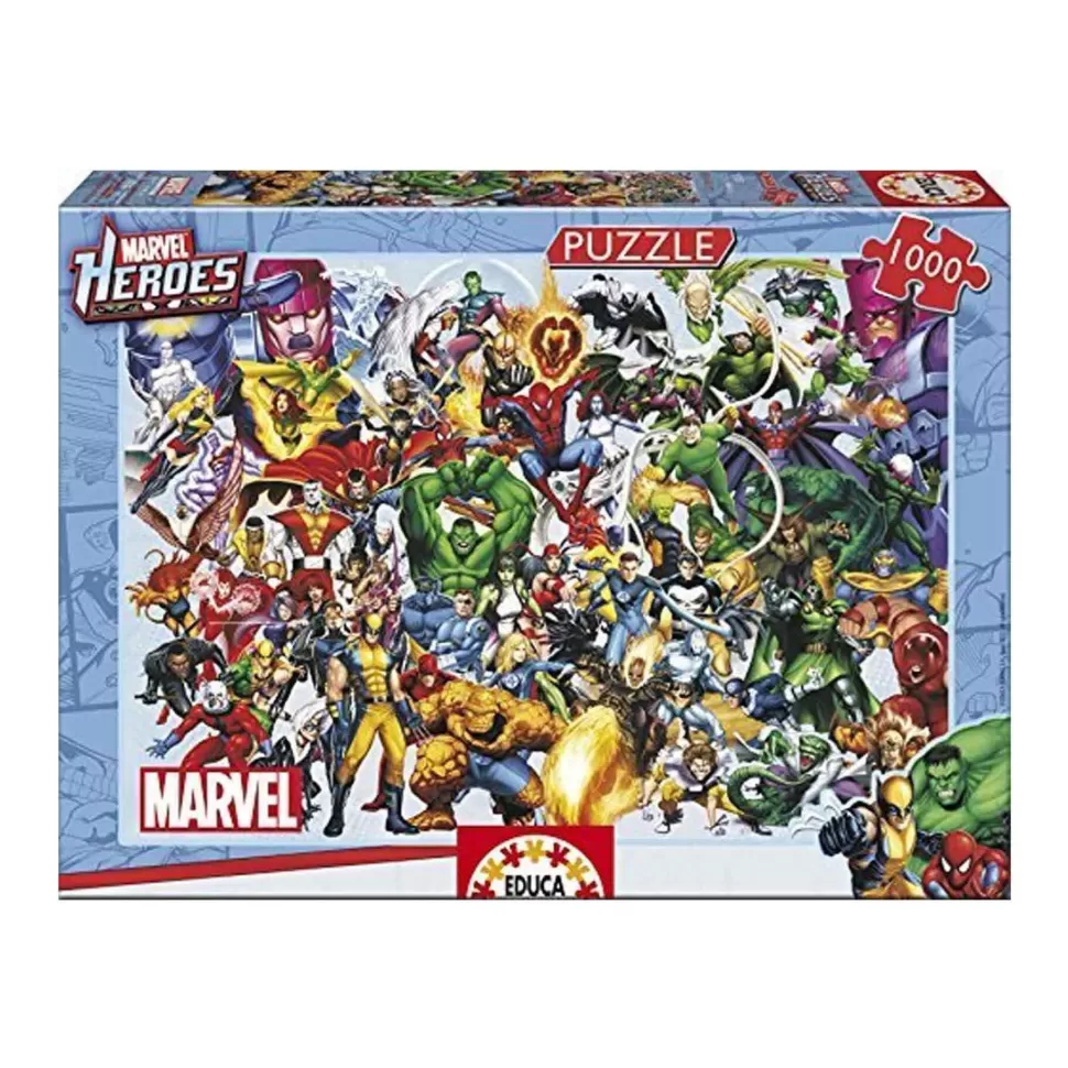 Educa Borras Puzzle Los Heroes De Marvel 1000 Piezas* Puzzles Y Educativos