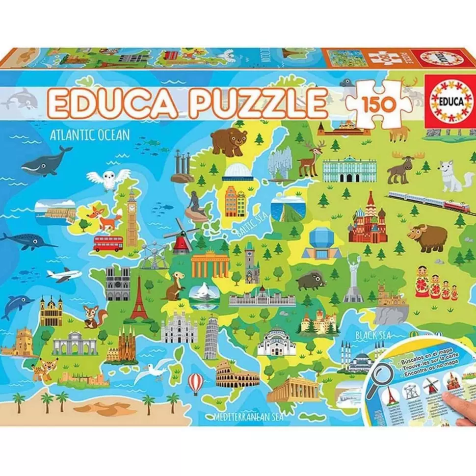 Educa Borras Puzzle Mapa Europa 150 Piezas* Puzzles Y Educativos