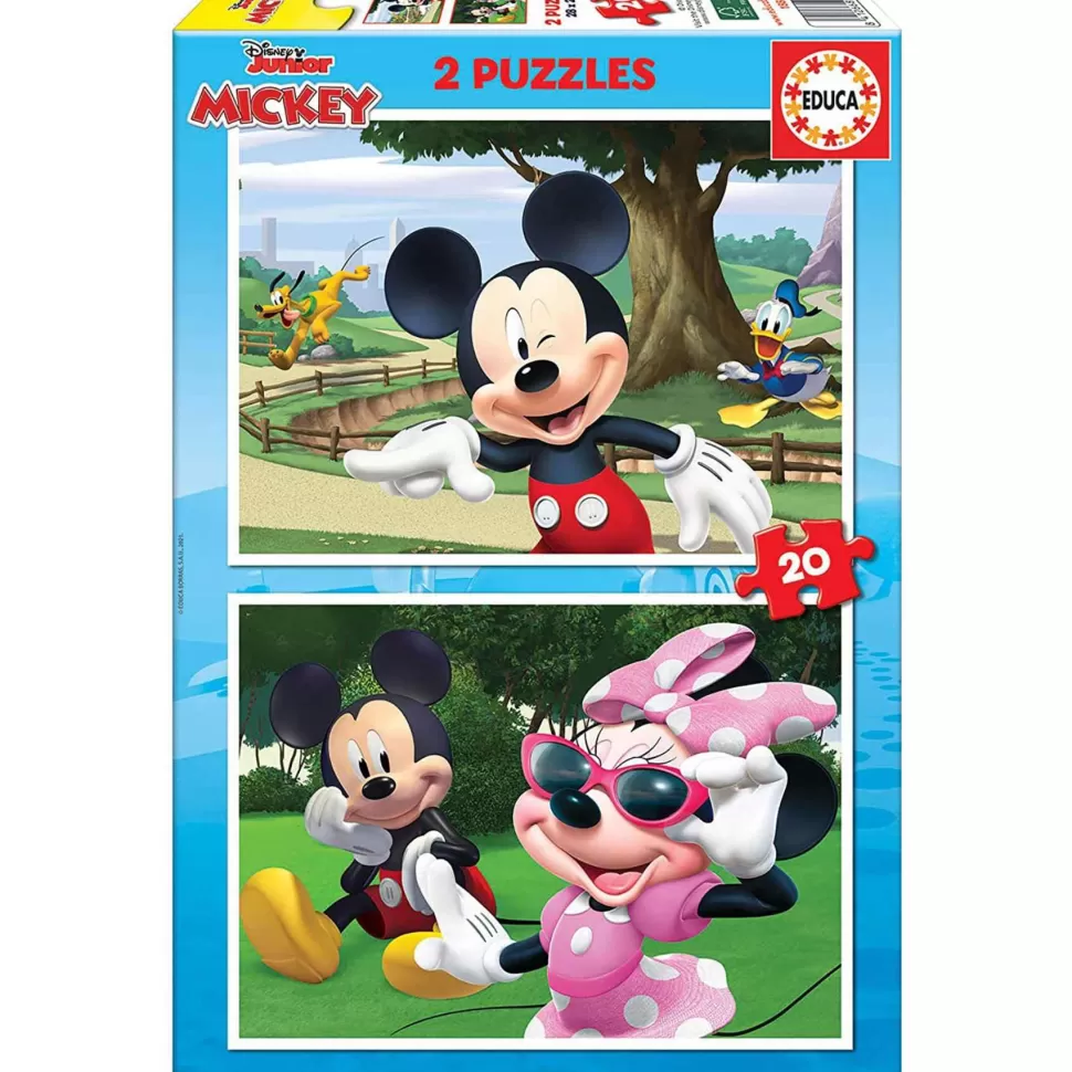 Educa Borras Puzzle Mickey And Friends 2 X 20 Piezas* Puzzles Y Educativos