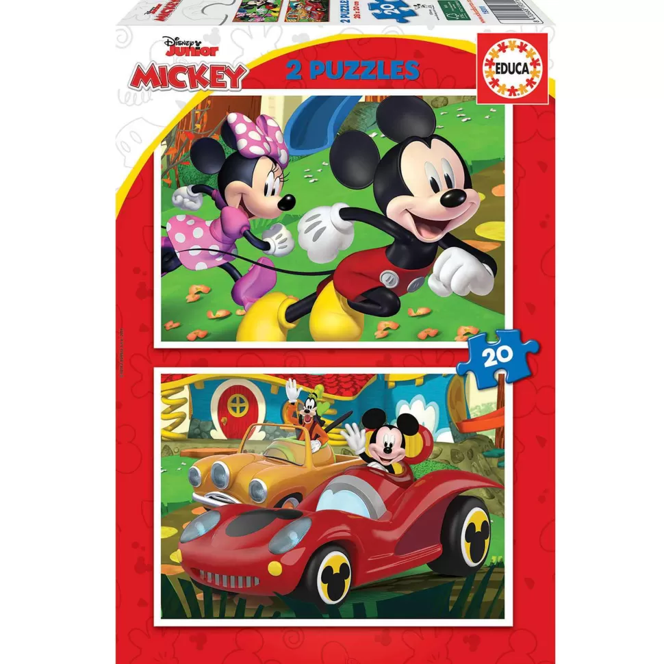 Educa Borras Puzzle Mickey Mouse Fun House 2X20 Piezas* Puzzles Y Educativos