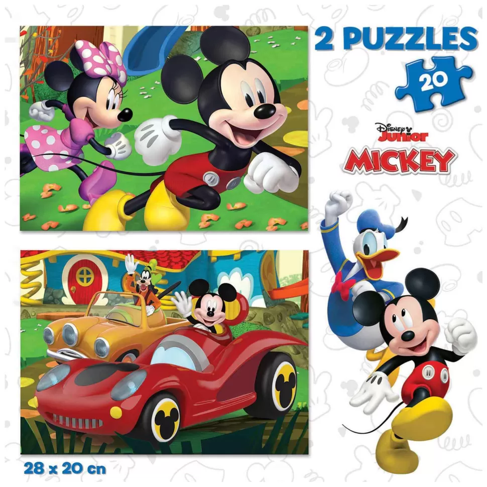 Educa Borras Puzzle Mickey Mouse Fun House 2X20 Piezas* Puzzles Y Educativos