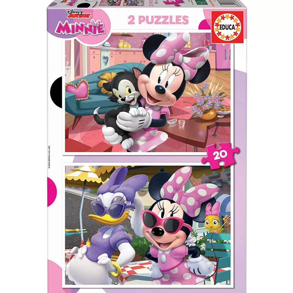 Educa Borras Puzzle Minnie 2 X 20 Piezas* Puzzles Y Educativos