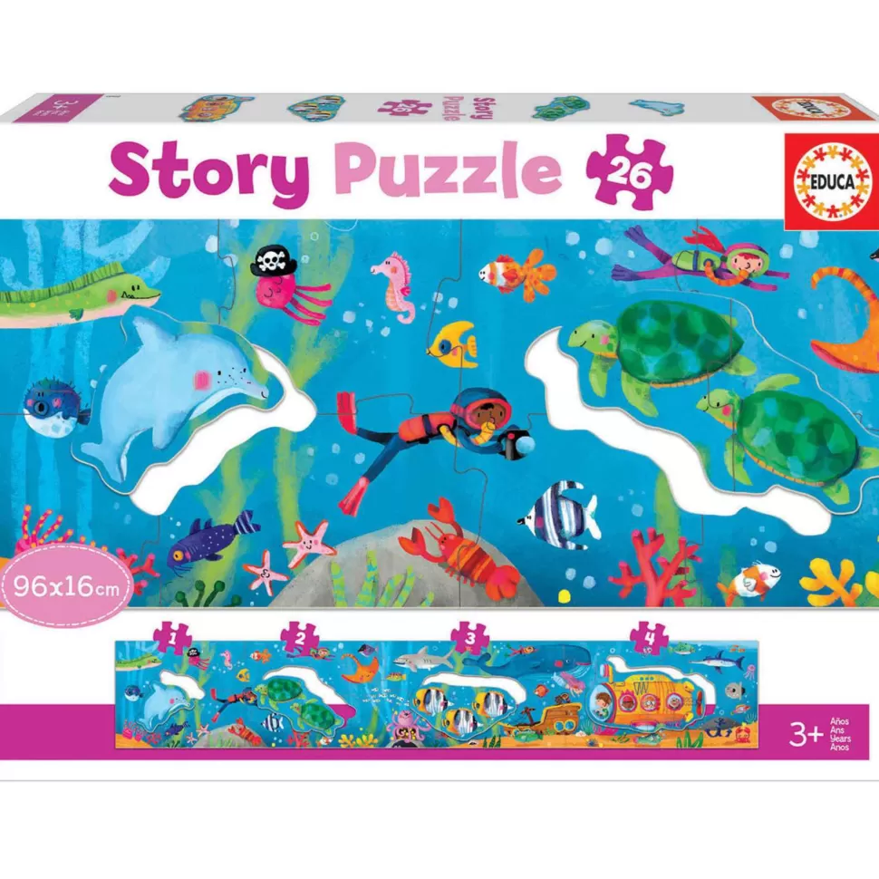 Educa Borras Puzzles Y Educativos^Puzzle Mundo Submarino Story 26 Piezas