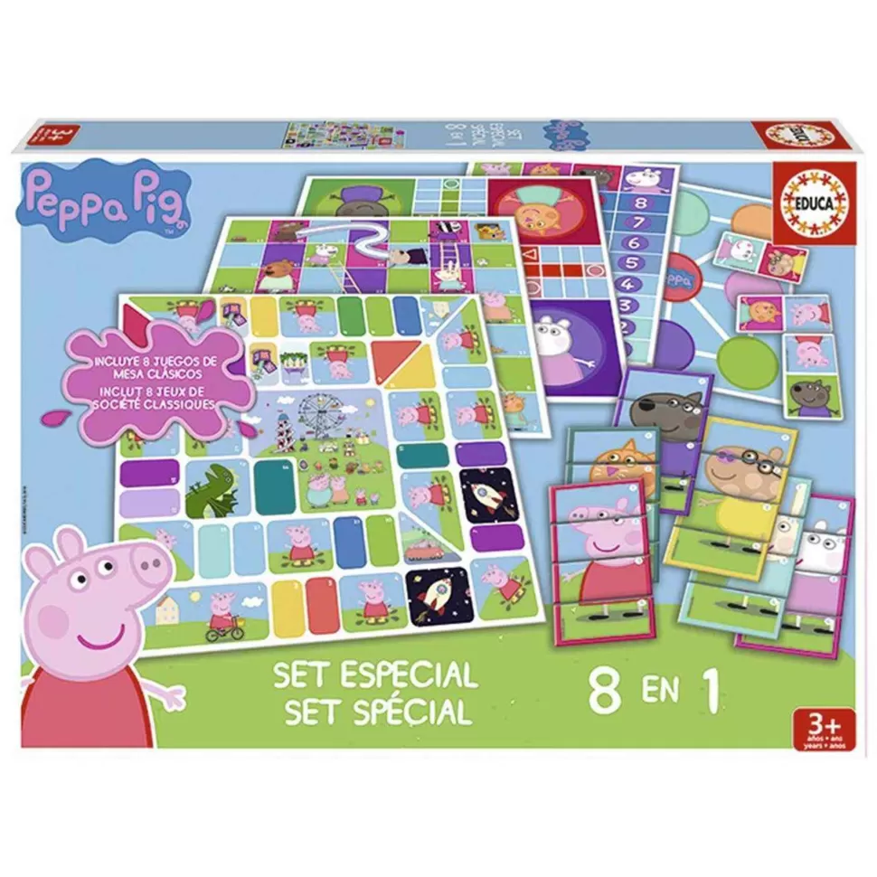 Educa Borras Puzzle Peppa Pig Set Especial 8 En 1* Puzzles Y Educativos