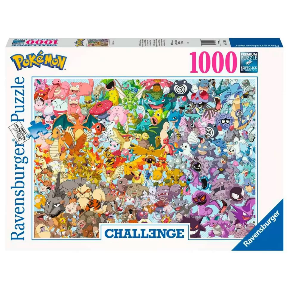 Pokemon Puzzle, , Coleccion Challenge, 1000 Piezas* Puzzles Y Educativos