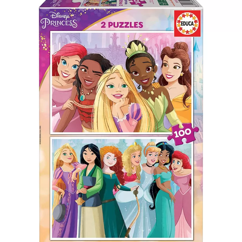 Educa Borras Puzzle Princesas 2 X 100 Piezas* Puzzles Y Educativos