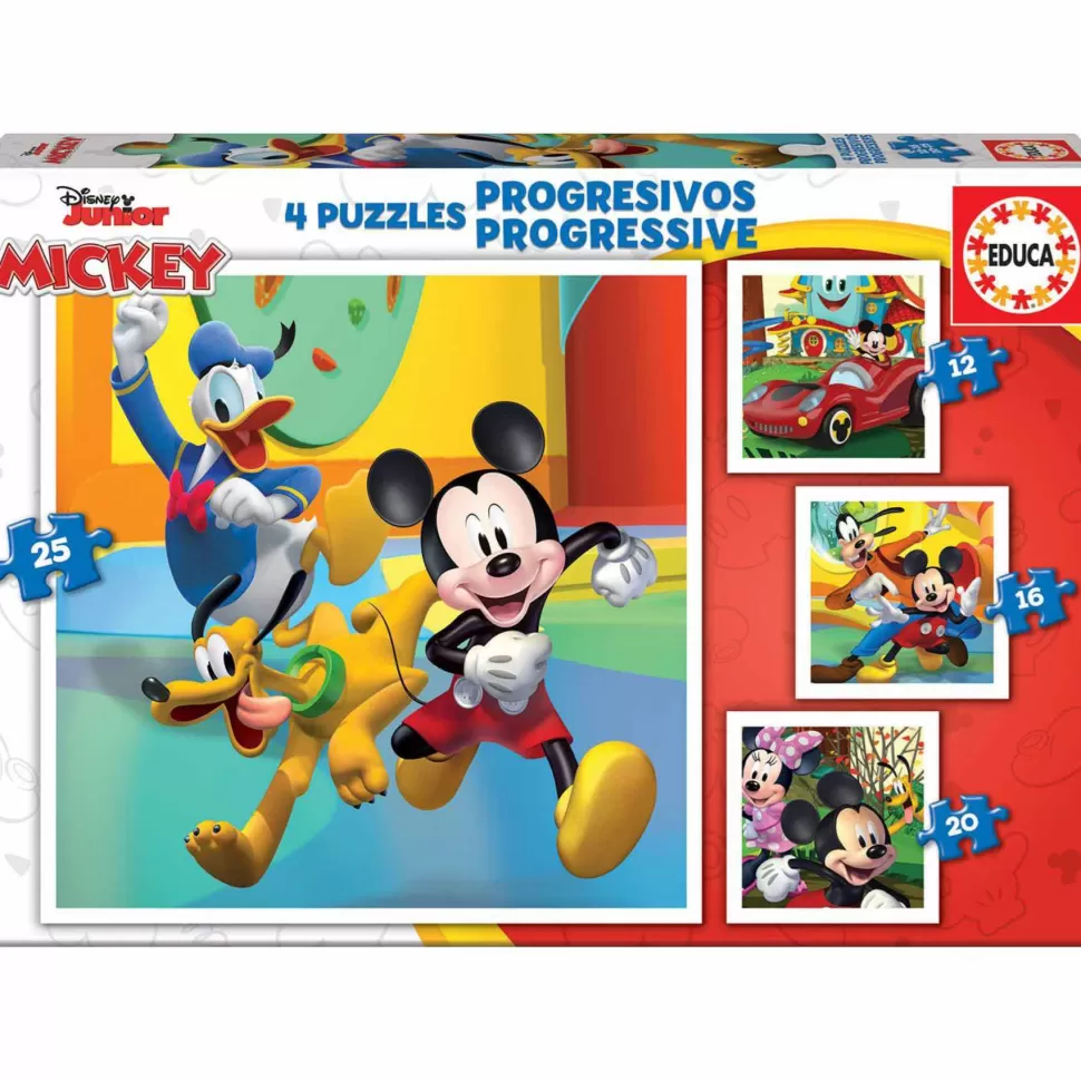 Mickey Mouse Club House Puzzle Progresivo * Puzzles Y Educativos