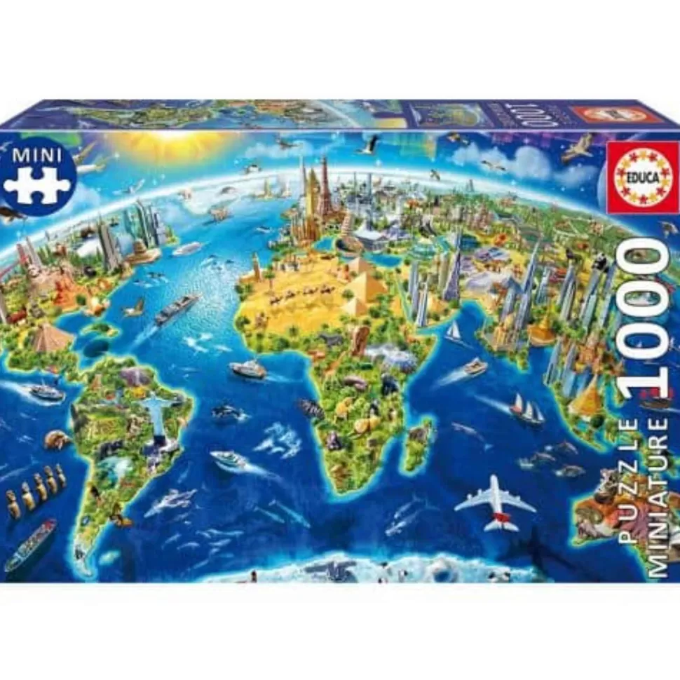 Educa Borras Puzzle Simbolos Del Mundo Miniatura 1000 Piezas* Puzzles Y Educativos