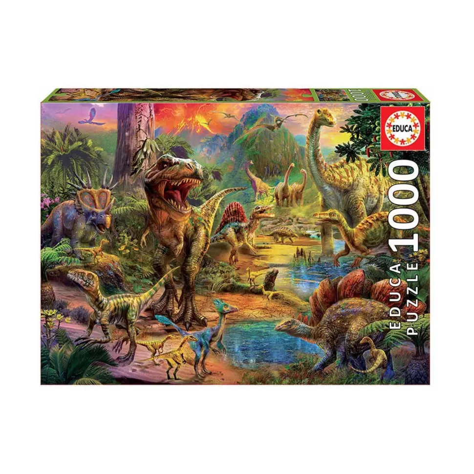 Educa Borras Puzzle Tierra De Dinosaurios 1000 Piezas* Puzzles Y Educativos