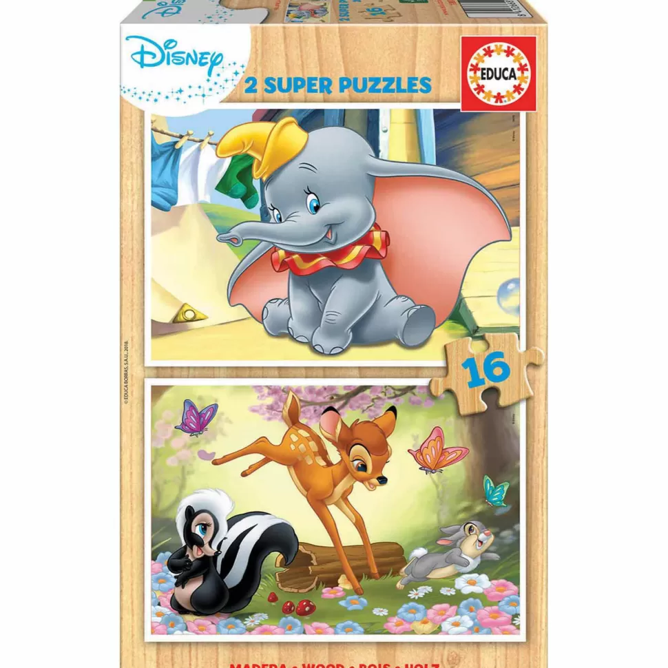 Educa Borras Puzzles Animals Dumbo Y Bambi* Puzzles Y Educativos