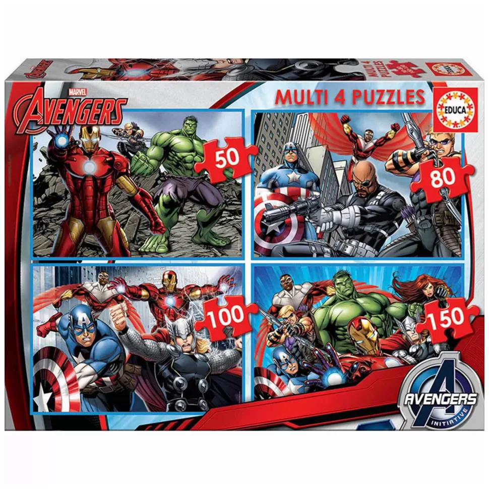 Educa Borras Puzzles Y Educativos^Puzzles Avengers Progresivos