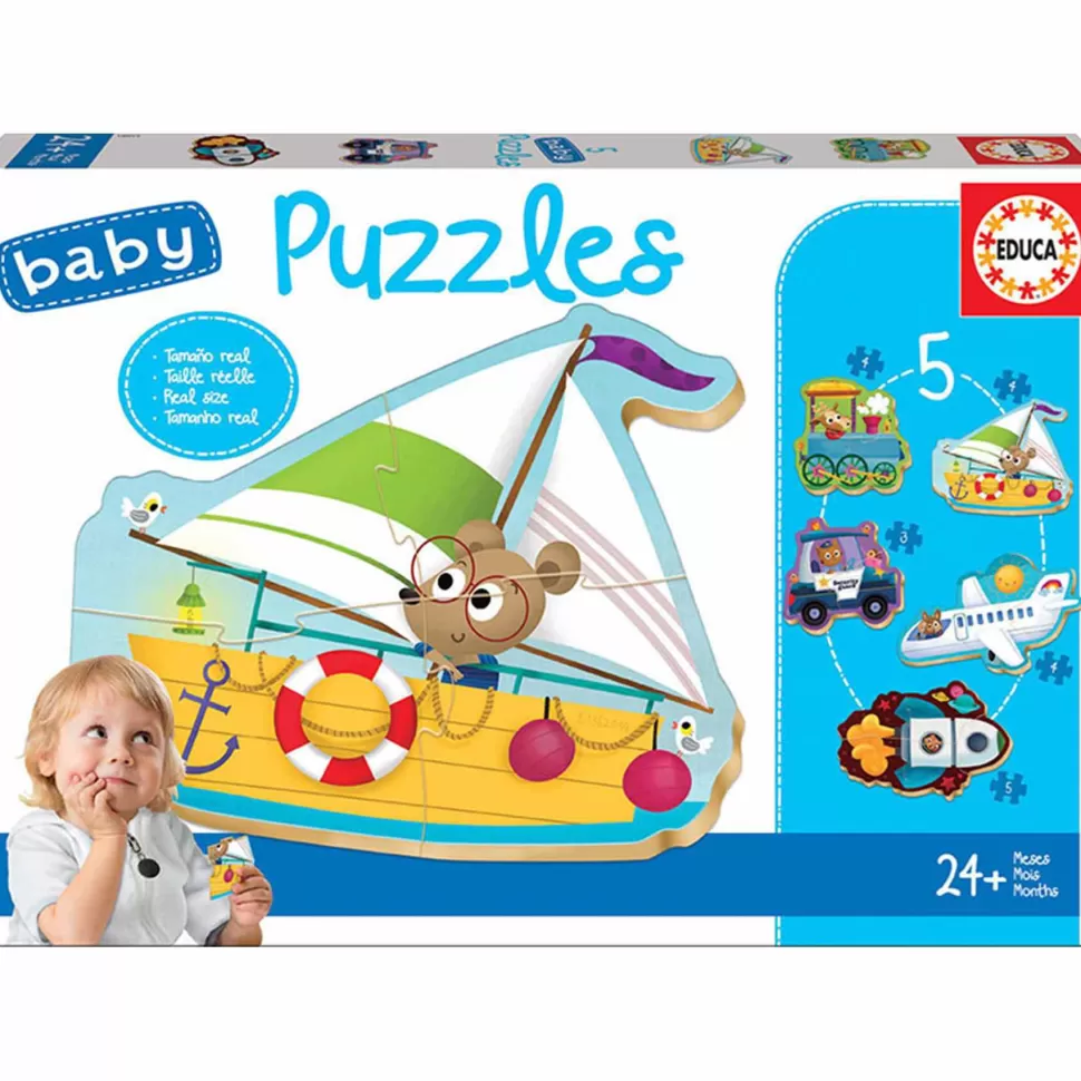 Educa Borras Puzzles Baby Vehículos 2* Puzzles Y Educativos