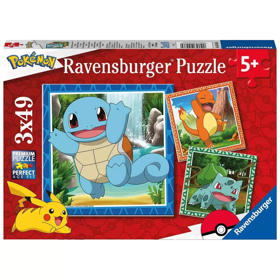 Pokemon Puzzles Y Educativos^Puzzles 3X49 Piezas