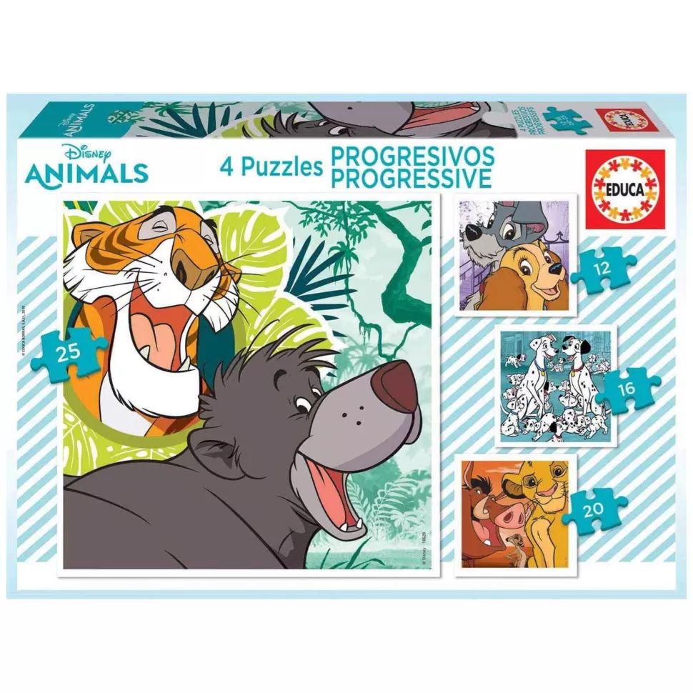 Educa Borras Puzzles Progresivos Animals* Puzzles Y Educativos