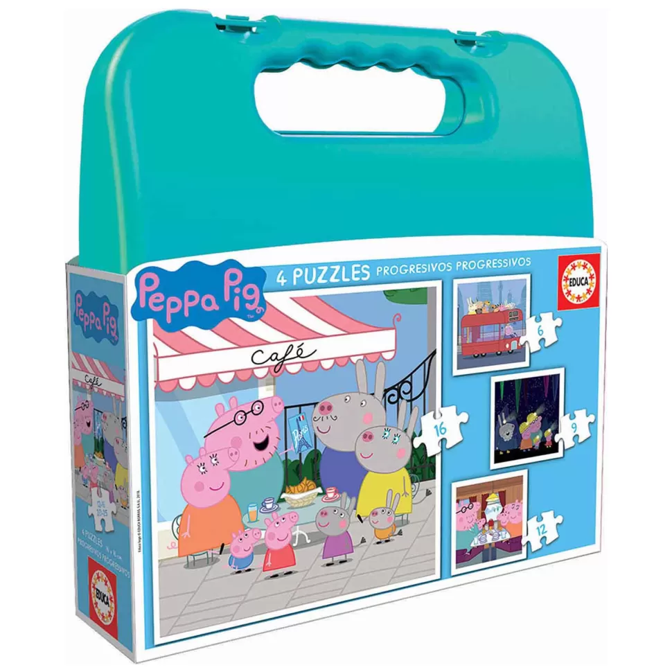 Educa Borras Puzzles Progresivos Peppa Pig Maleta* Puzzles Y Educativos