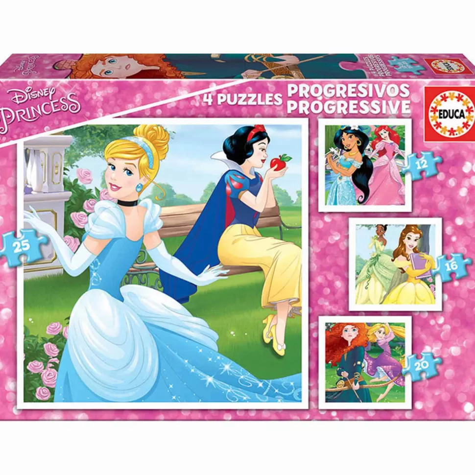 Educa Borras Puzzles Progresivos Princesas * Puzzles Y Educativos