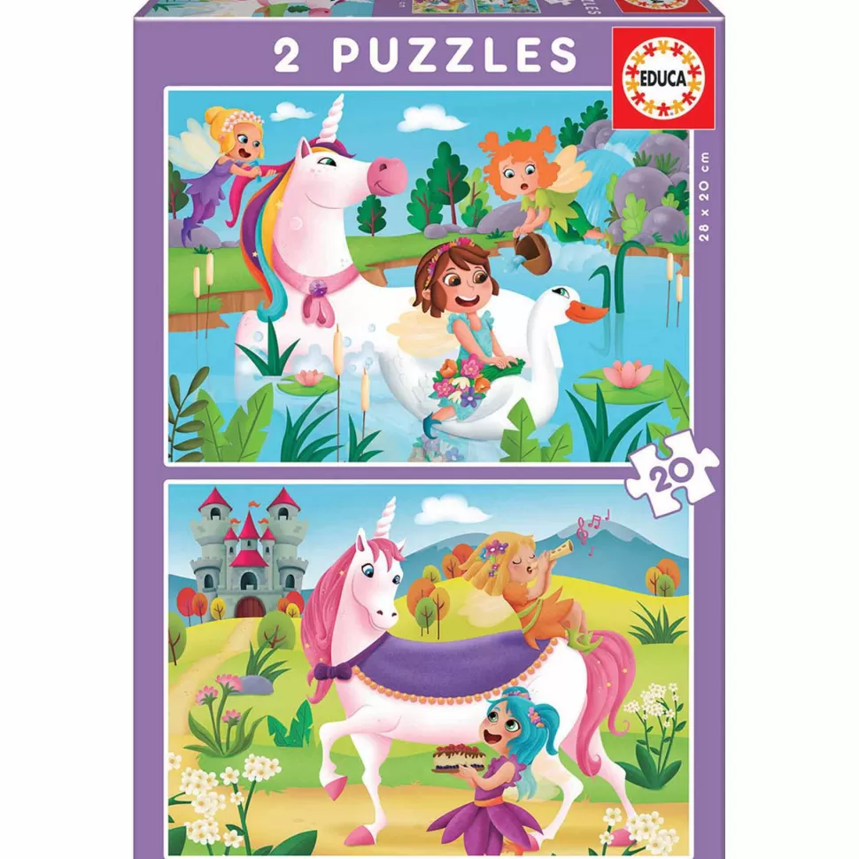 Educa Borras Puzzles Y Educativos^Puzzles Unicornios Y Hadas 20 Piezas