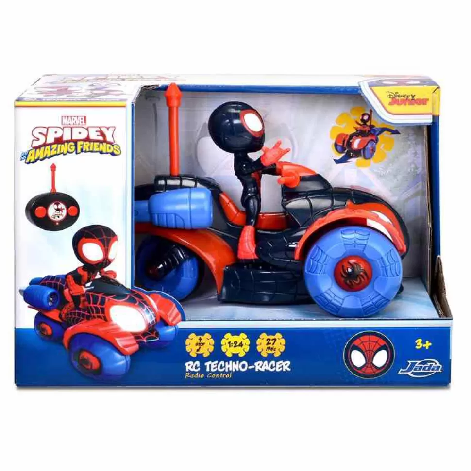 Spiderman Vehículos Y Radio Control^Rc Spidey Techno Racer 1:24