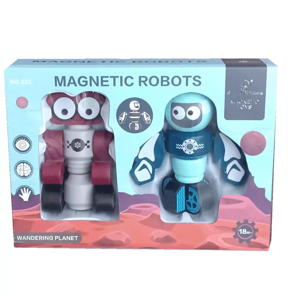 Marca Blanca Primera Infancia^Robots Magneticos Apilables Pack 2