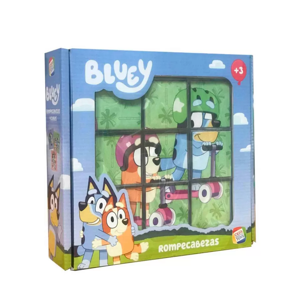 Bluey Rompecabezas 9 Cubos * Puzzles Y Educativos