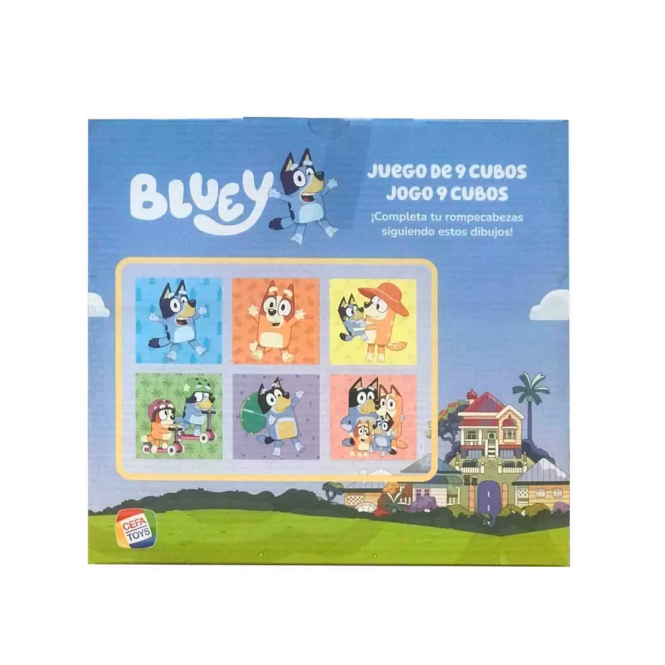 Bluey Rompecabezas 9 Cubos * Puzzles Y Educativos