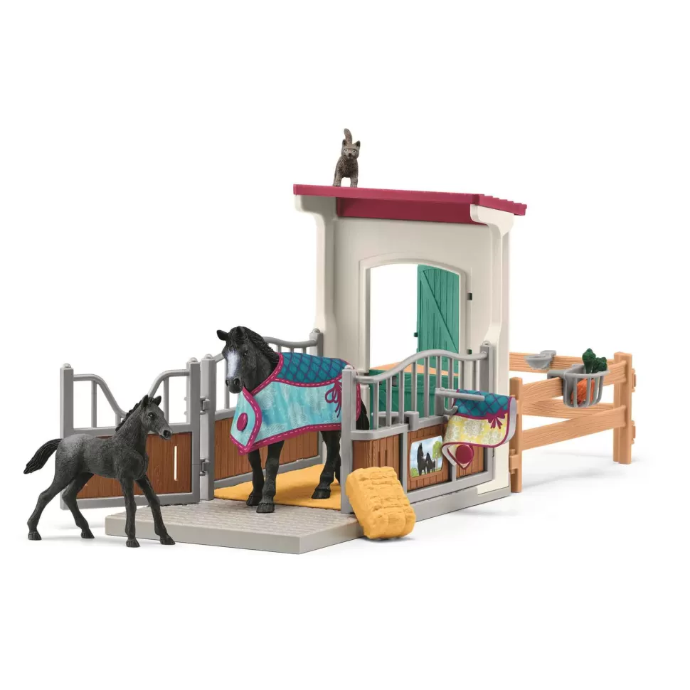 Schleich Figuras Y Minimundos^ Figura Box Para Caballos Con Yegua Y Potro