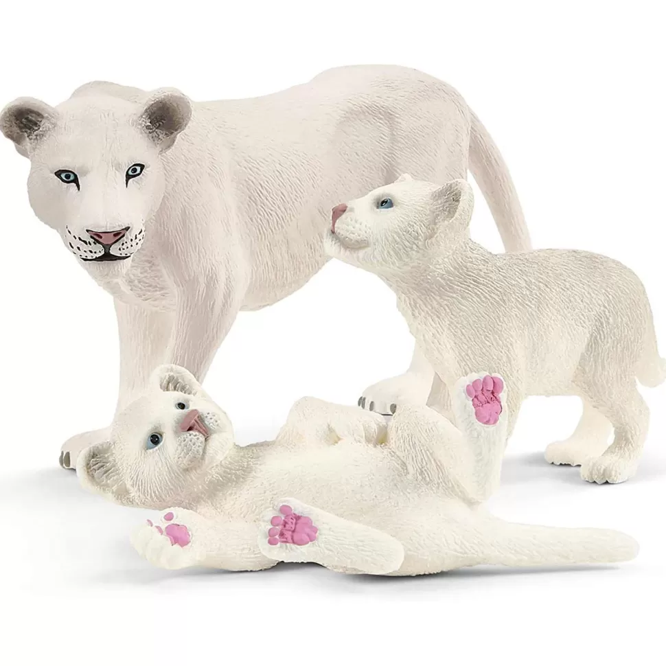 Schleich Figuras Y Minimundos^ Figura Leona Madre Con Sus Cachorros