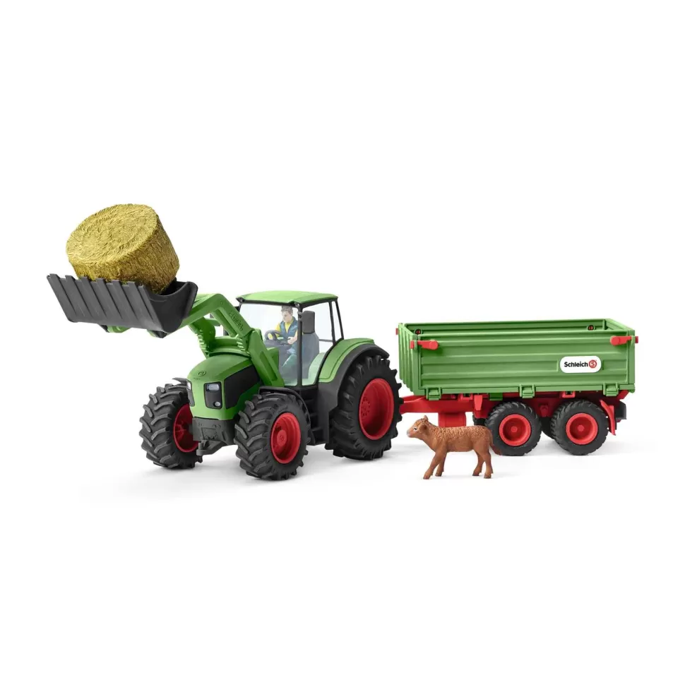 Schleich Tractor Con Remolque* Figuras Y Minimundos