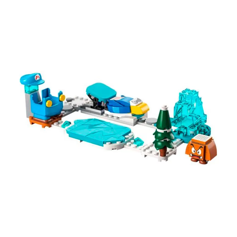 * Juegos De Construcción^ Set De Expansion: Traje De Mario De Hielo Y Mundo Helado