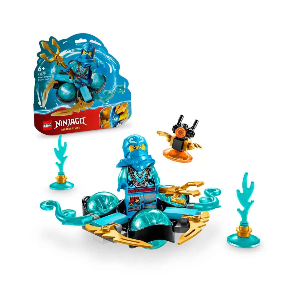* Juegos De Construcción^Set De Juguete De Construcción Ninjago 71778 Nya Dragon Power: Derrape Spinjitzu (57 Piezas)