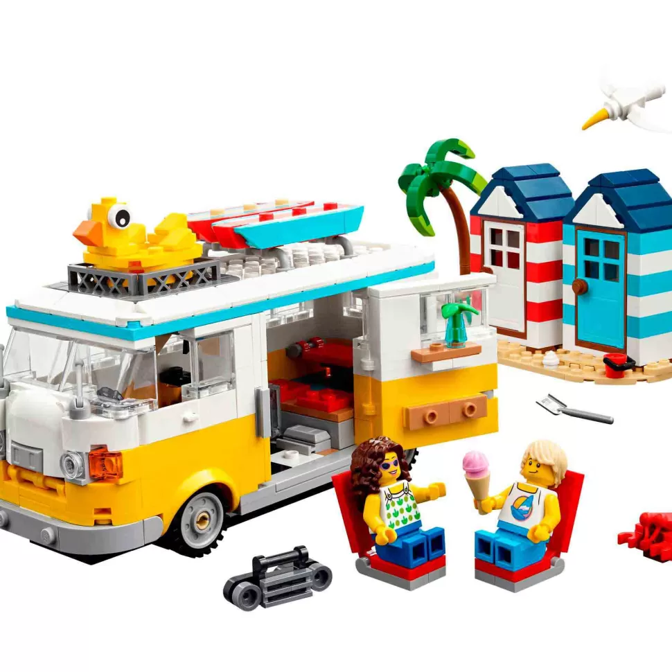 * Set De Juguetes De Construcción Creator 31138 Furgoneta Playera (556 Piezas)* Juegos De Construcción
