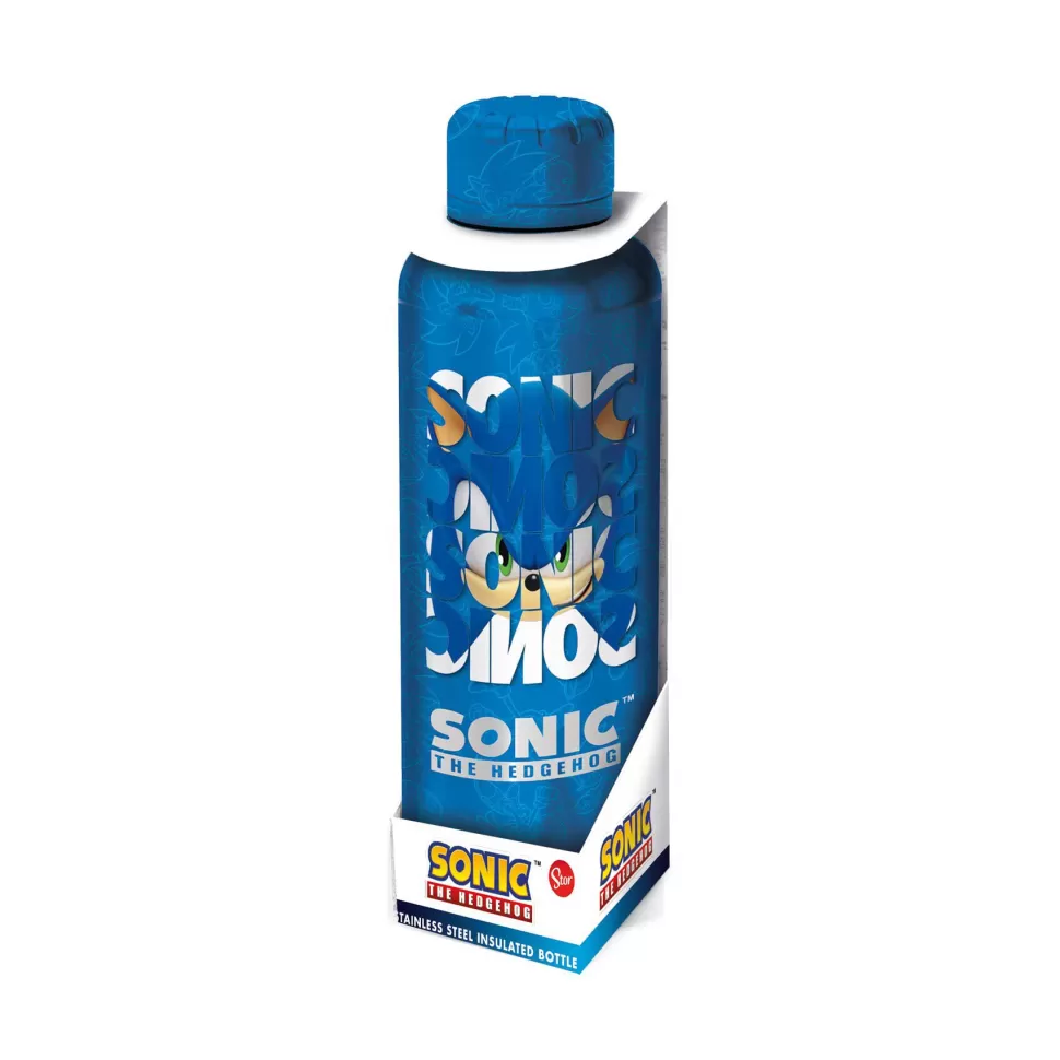 Sonic y Sega All Stars Sonic Botella Termo De Acero Inoxidable 515 Ml* Vuelta Al Cole