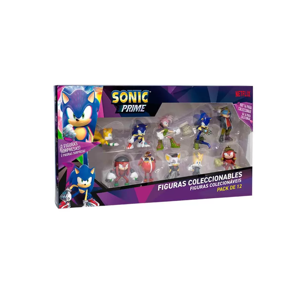 Sonic y Sega All Stars Sonic Figura Pack De 12 Surtido* Figuras Y Minimundos