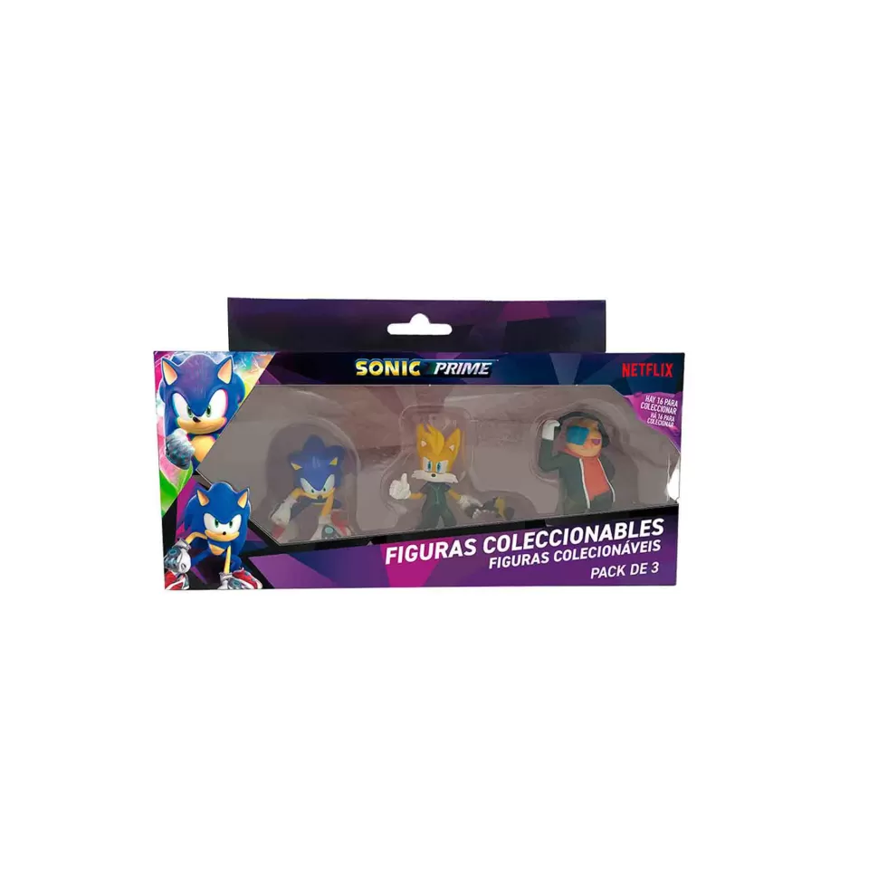 Sonic y Sega All Stars Figuras Y Minimundos^Sonic Figura Pack De 3 Surtido