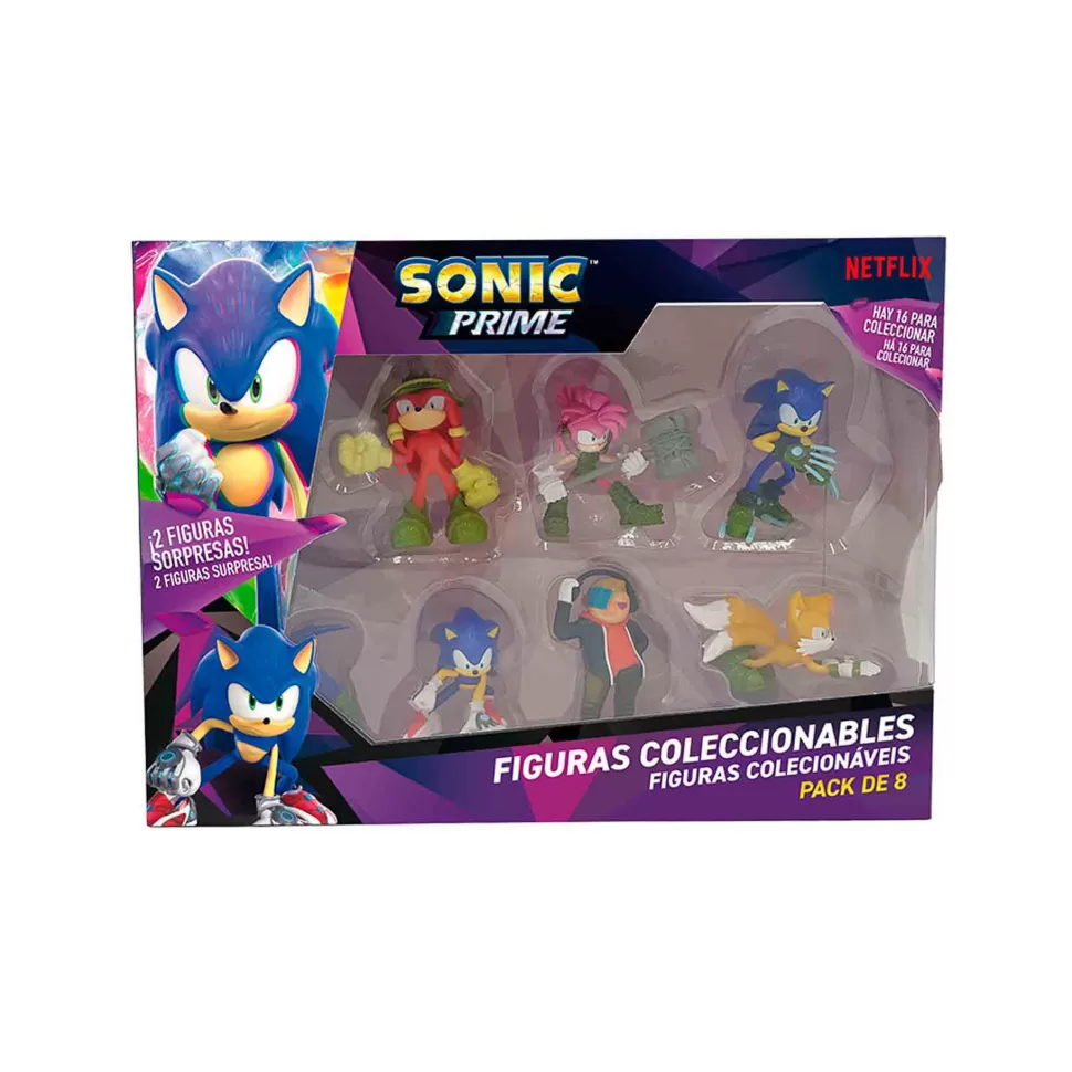 Sonic y Sega All Stars Sonic Figura Pack De 8Surtido* Figuras Y Minimundos