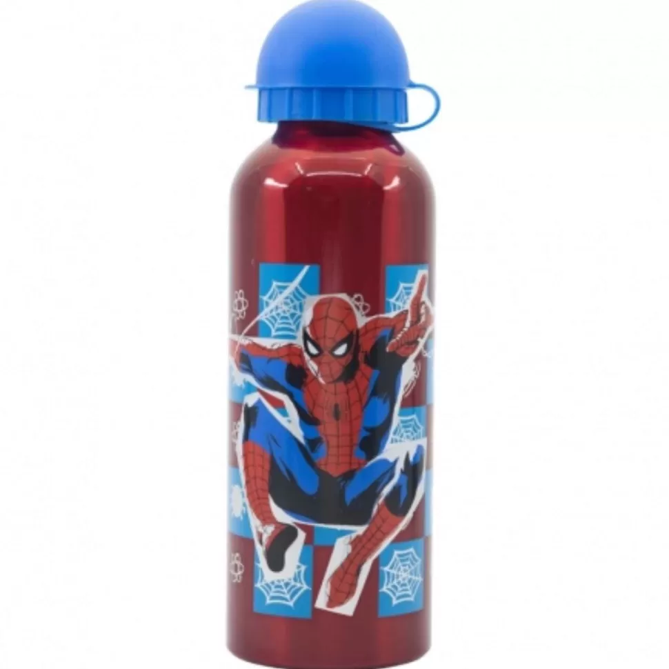 Spiderman Vuelta Al Cole^ Botella Aluminio 530 Ml