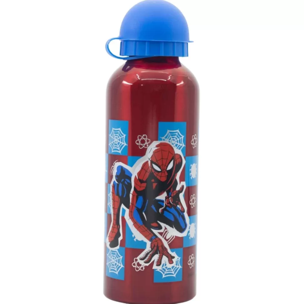 Spiderman Vuelta Al Cole^ Botella Aluminio 530 Ml