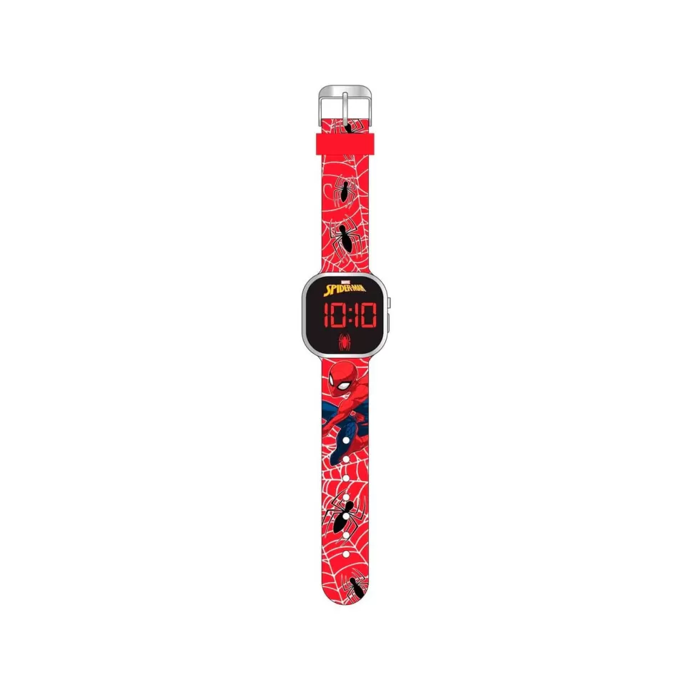 Spiderman Juguetes Electrónicos^ Reloj Led