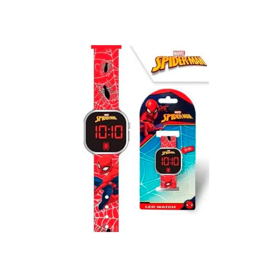 Spiderman Juguetes Electrónicos^ Reloj Led