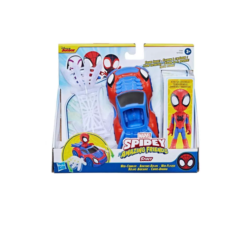 Spiderman Figuras Y Minimundos^Spidey Set Figura Y Vehiculo Aracnido