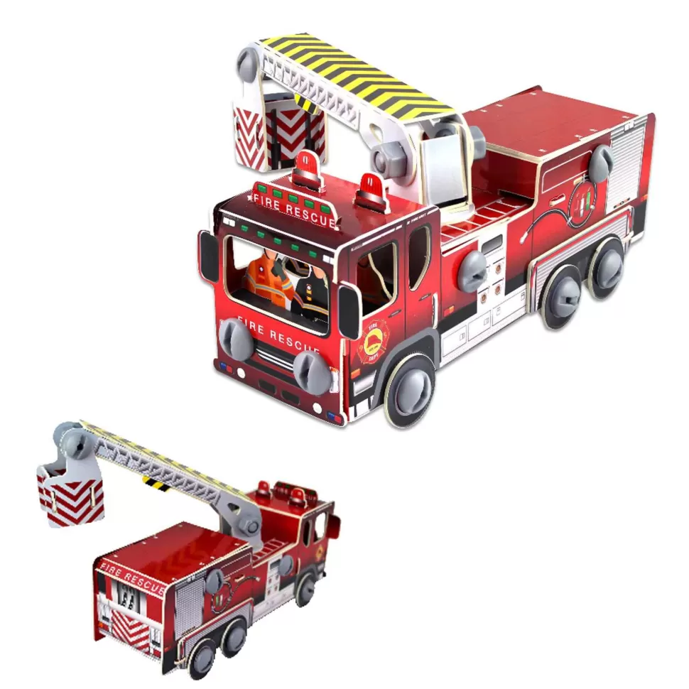 Educa Borras Puzzles Y Educativos^Studio 3D Coche De Bomberos