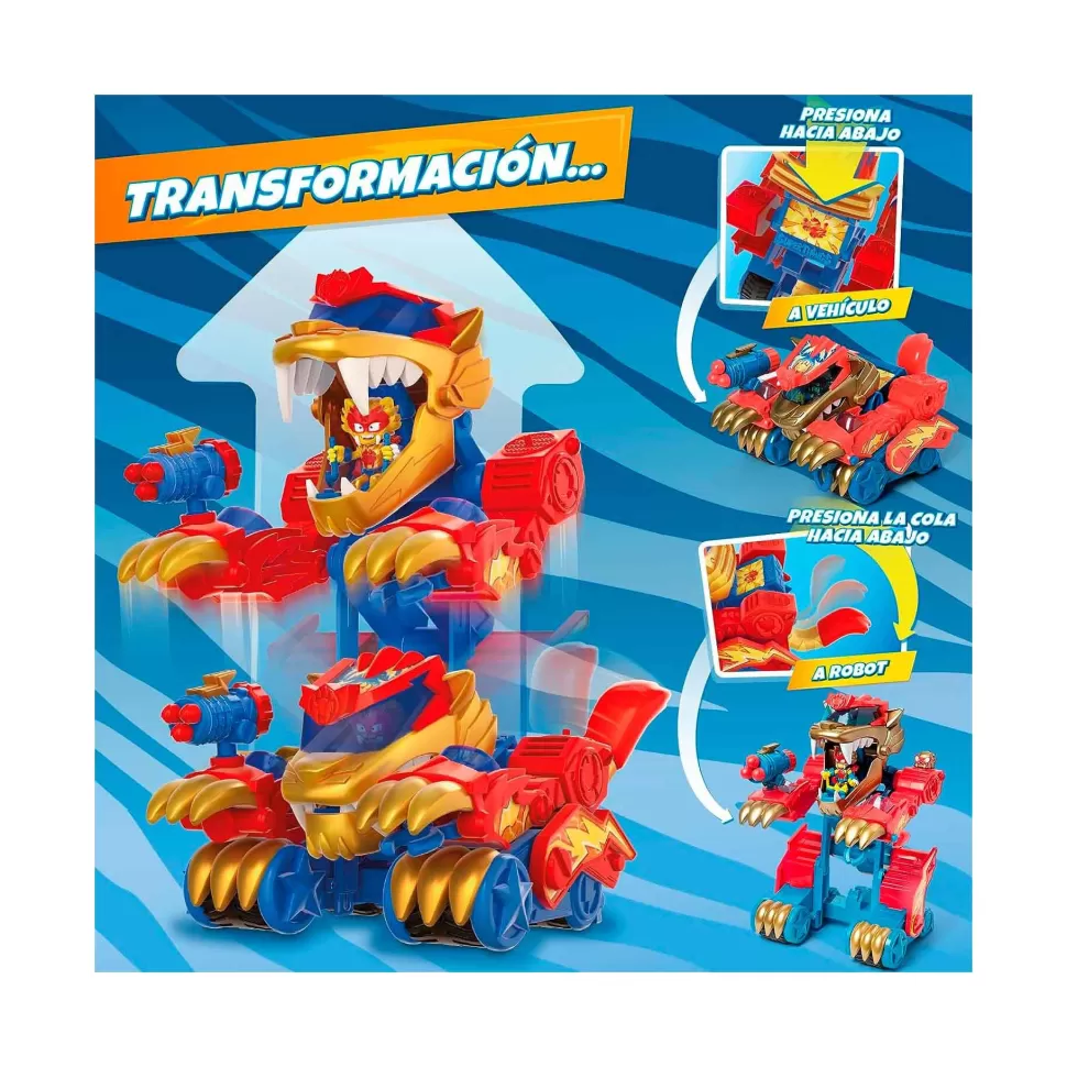 Superthings - Wild Tigerbot - Robot Tigre Transformable* Figuras Y Minimundos