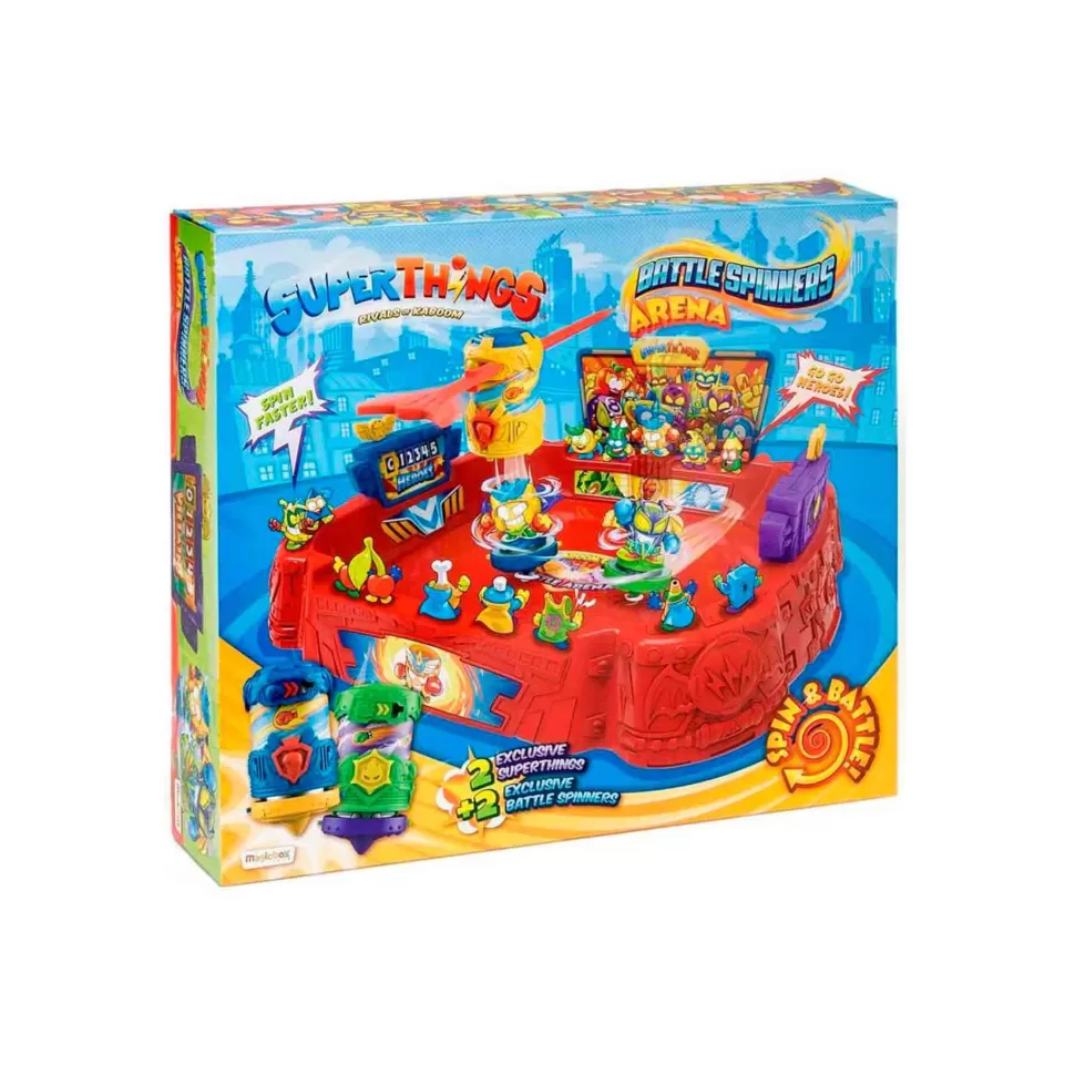 Superthings Power Machines Playset Battle Arena Serie 7* Figuras Y Minimundos