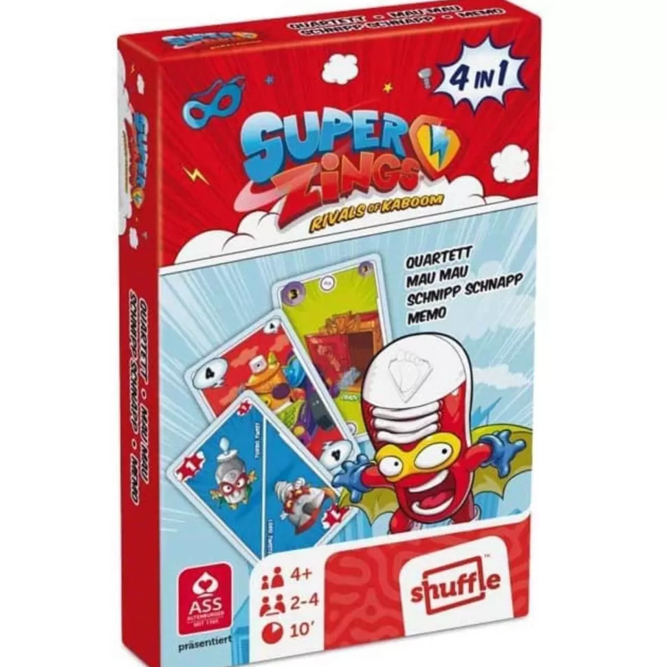 Superthings Juegos De Mesa^Superzings Juego De Cartas 4 En 1