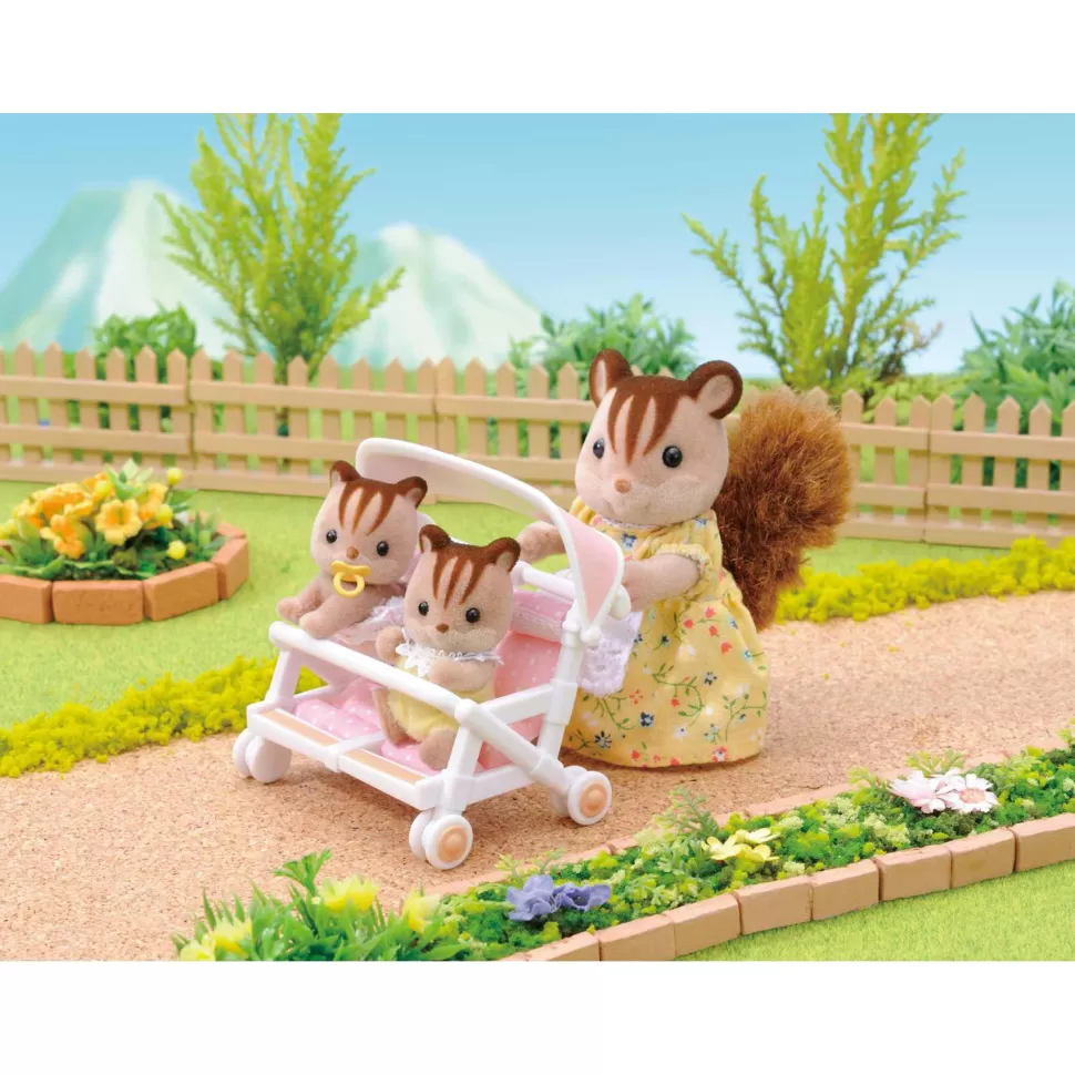 Sylvanian Families Figuras Y Minimundos^ Carrito Doble De Bebes