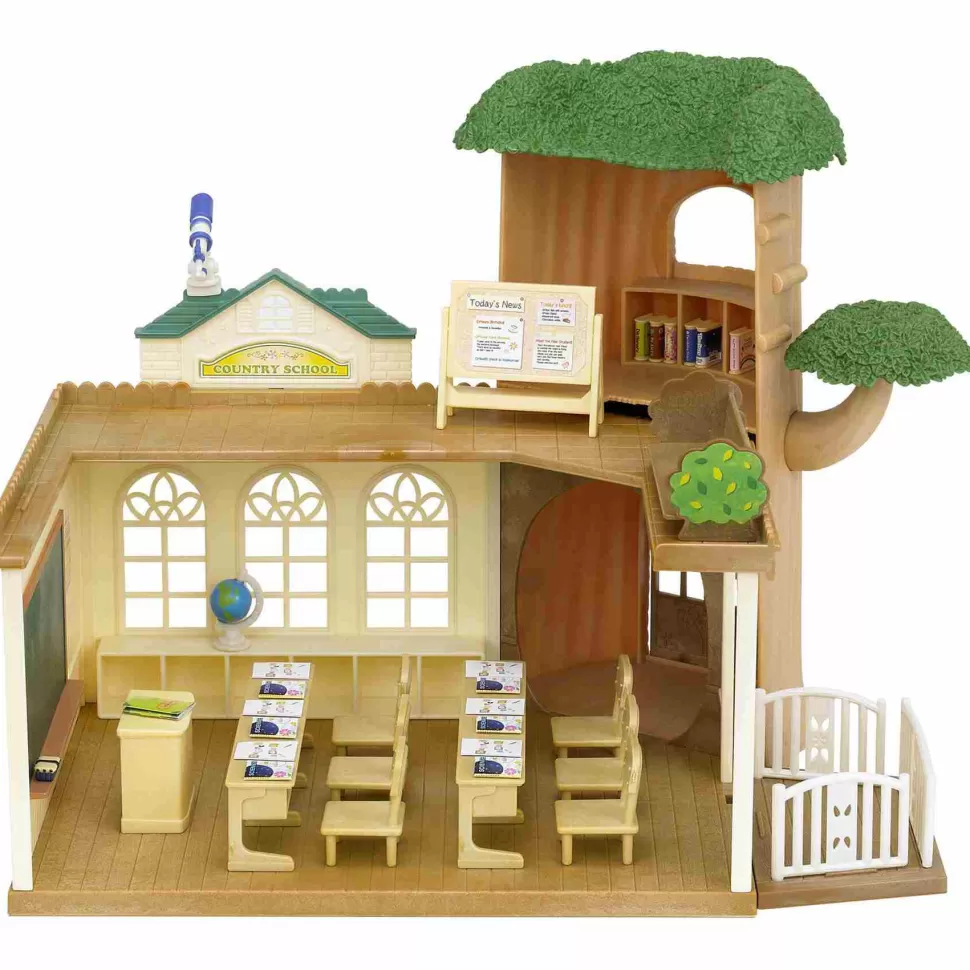 Sylvanian Families Escuela Del Arbol* Figuras Y Minimundos