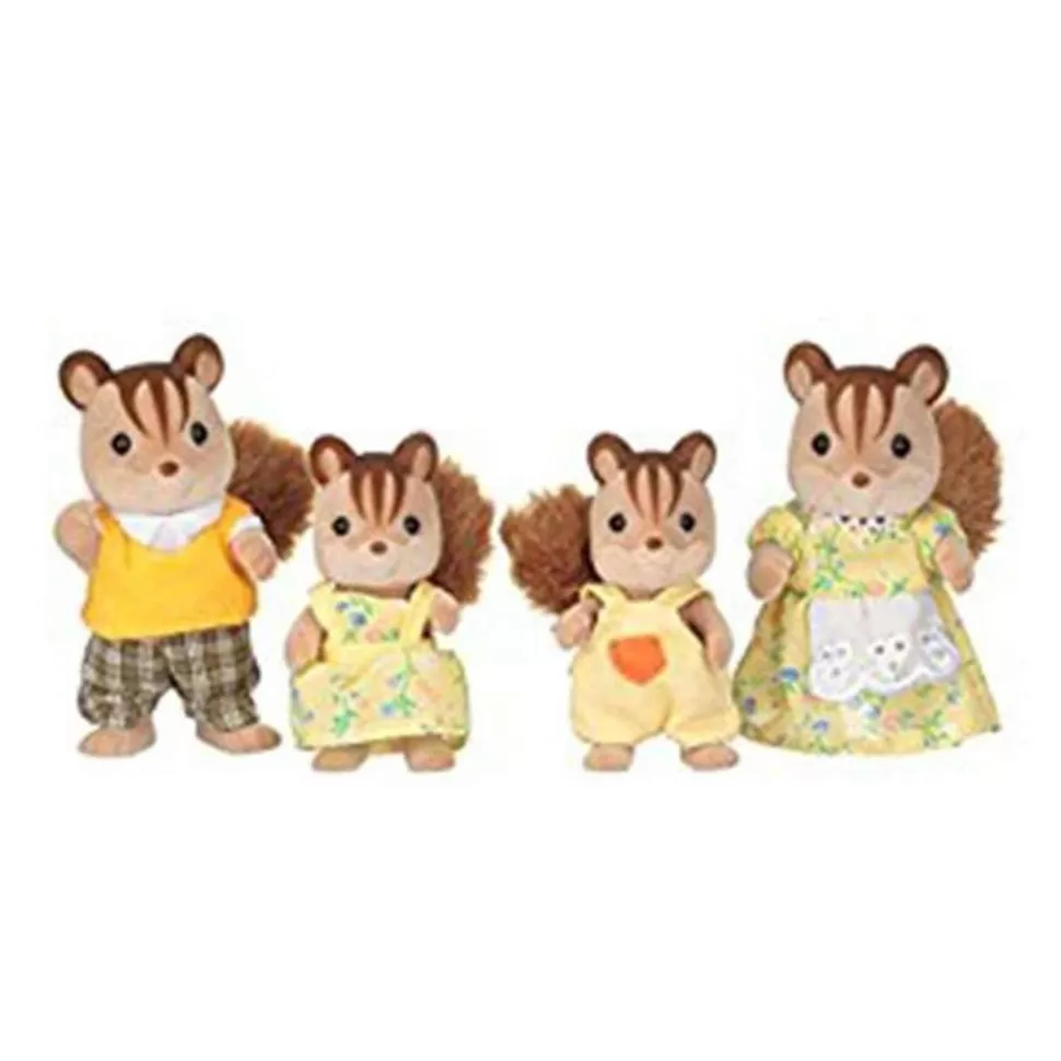 Sylvanian Families Familia Ardilla De La Nuez* Figuras Y Minimundos