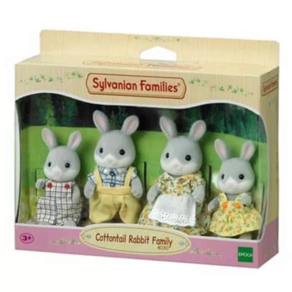 Sylvanian Families Familia Conejo Colita De Algodon* Figuras Y Minimundos