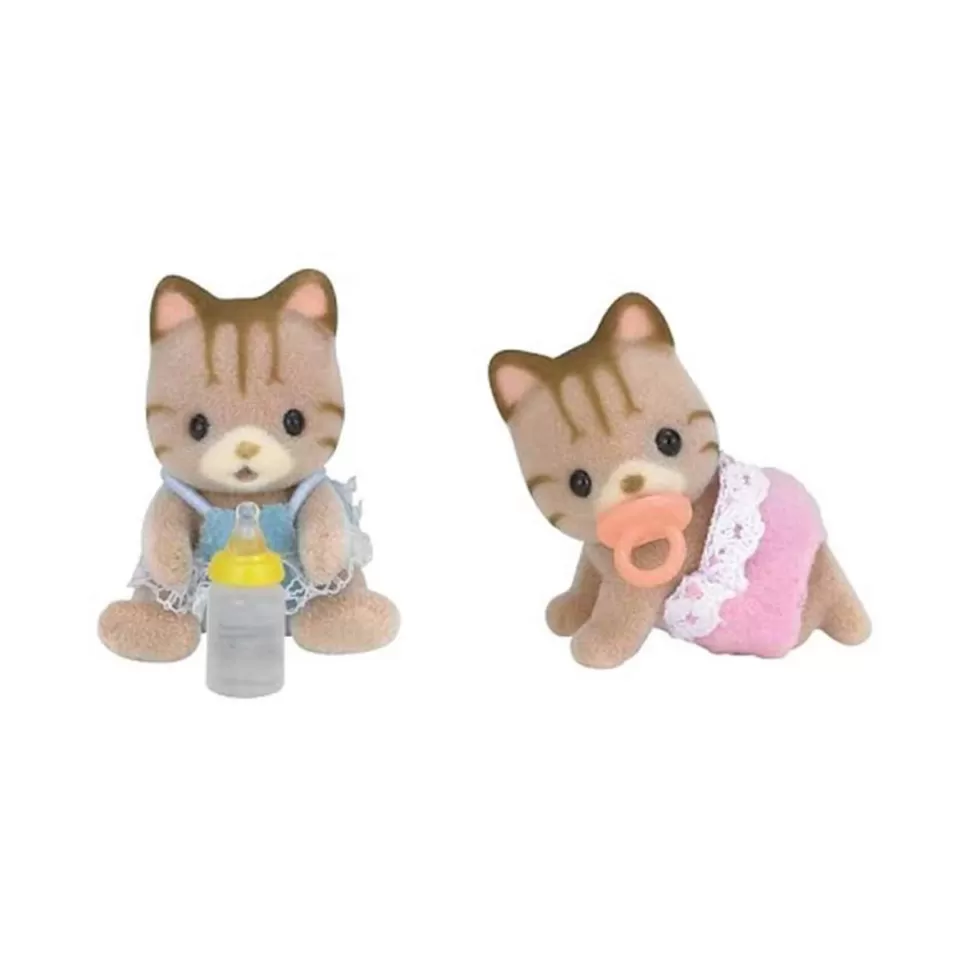 Sylvanian Families Figuras Y Minimundos^ Gemelos Gato De Rayas