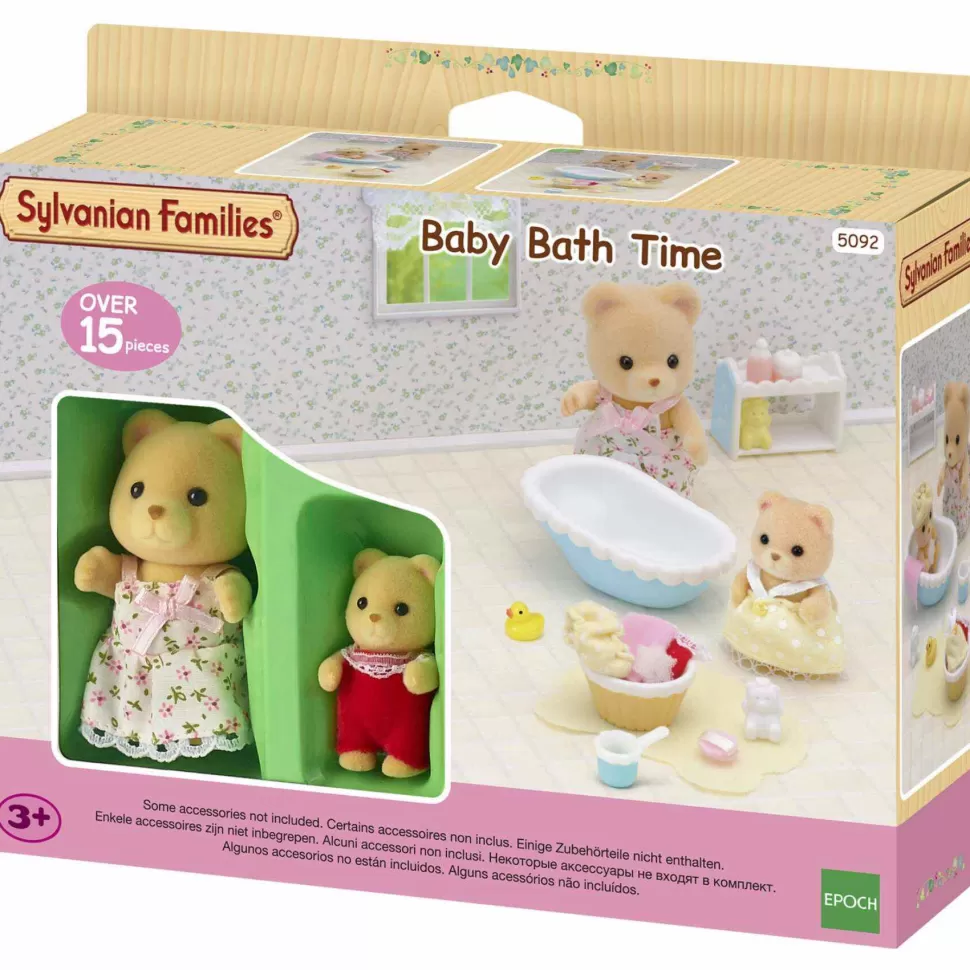 Sylvanian Families Figuras Y Minimundos^ La Hora Del Bano